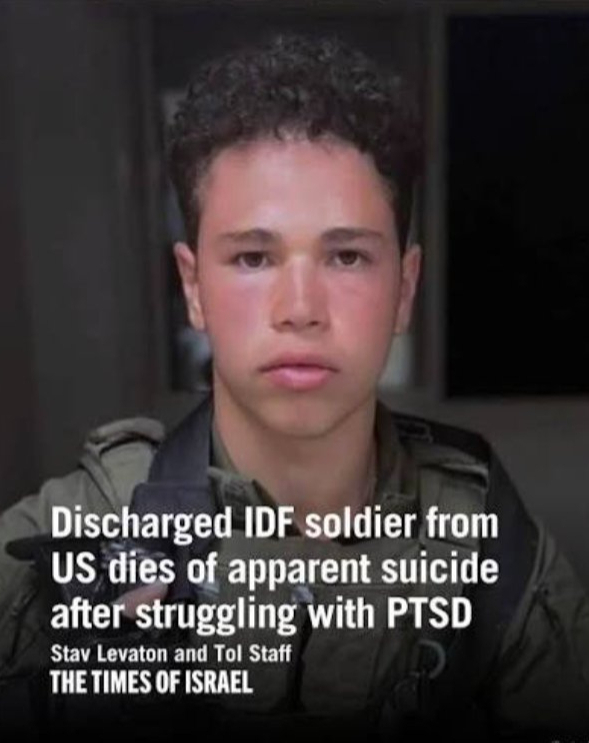 IDF soldier lost to PTSD