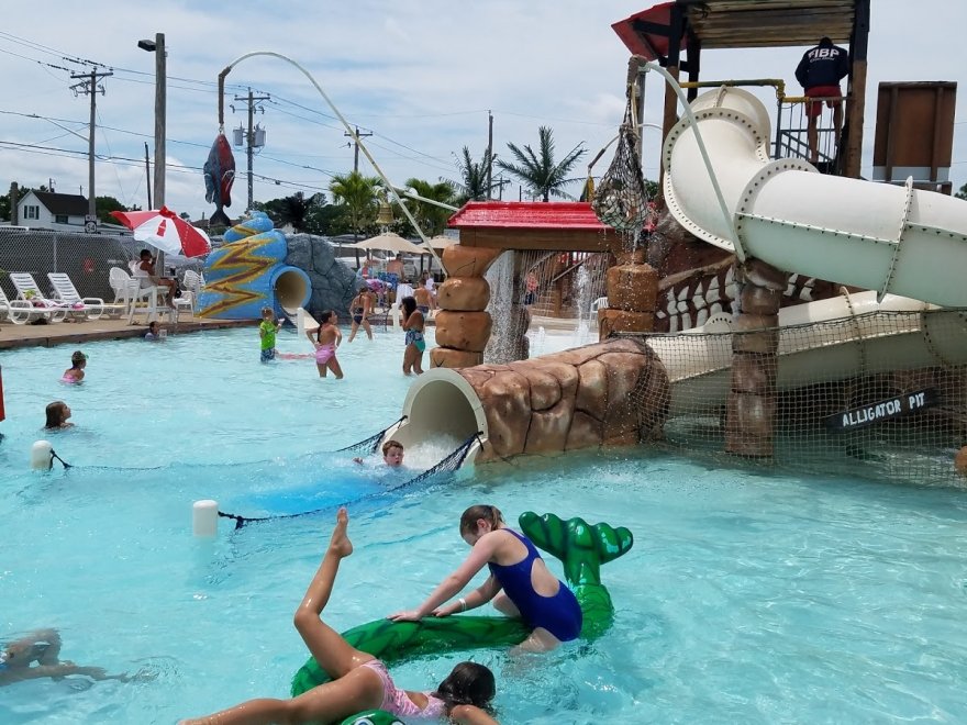 Black Hole body slide at Thunder Lagoon Waterpark Fenwick Island