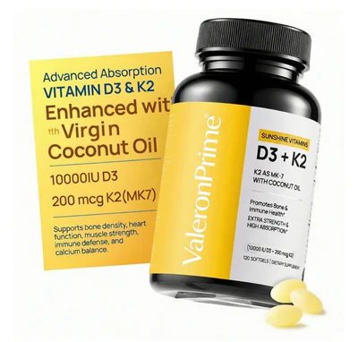 Vitamin D3 K2 with Coconut Oil