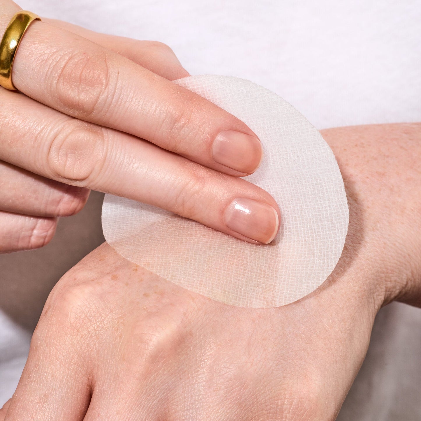 Close-up of the toner pad texture