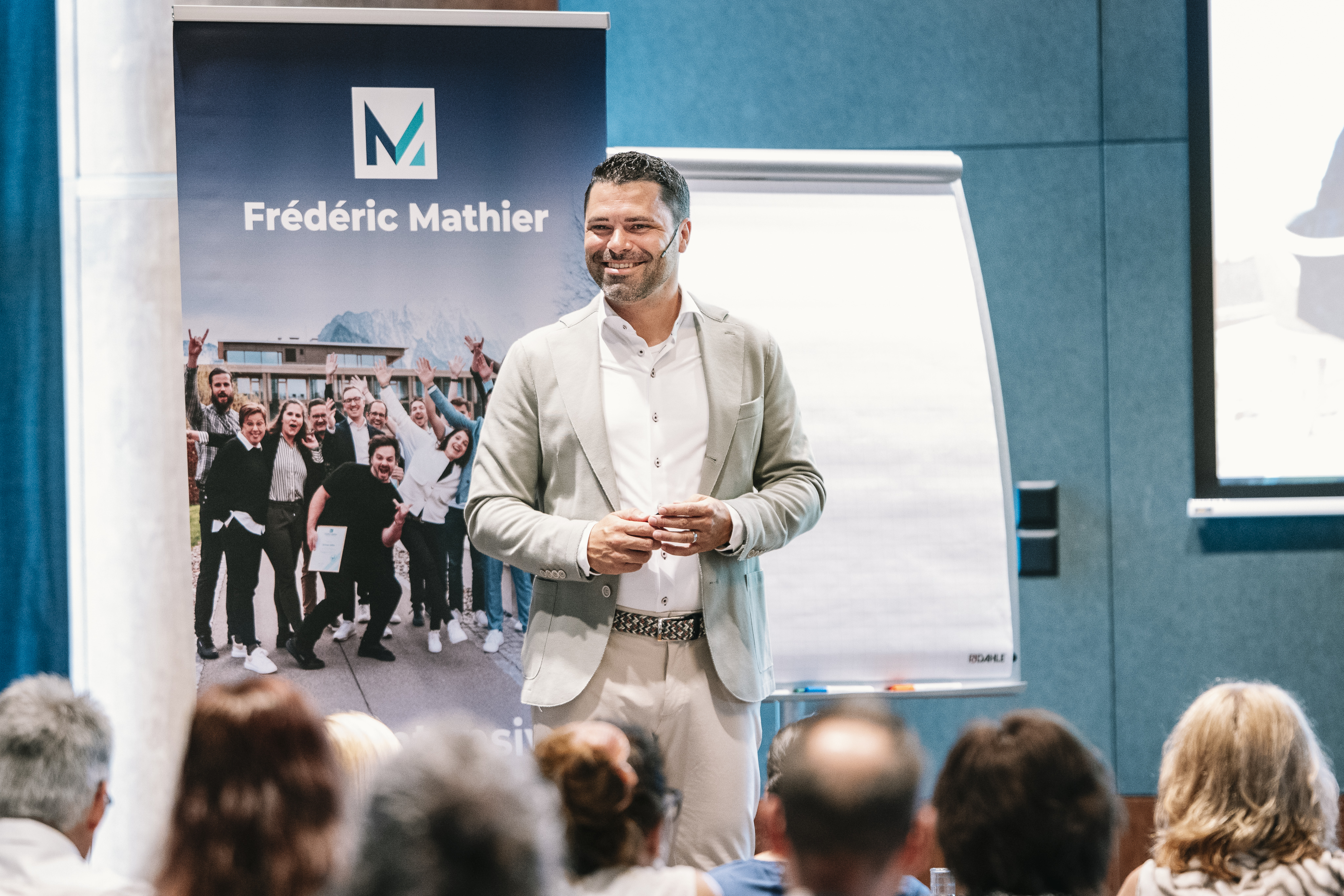 Frédéric Mathier bei einem Vortrag