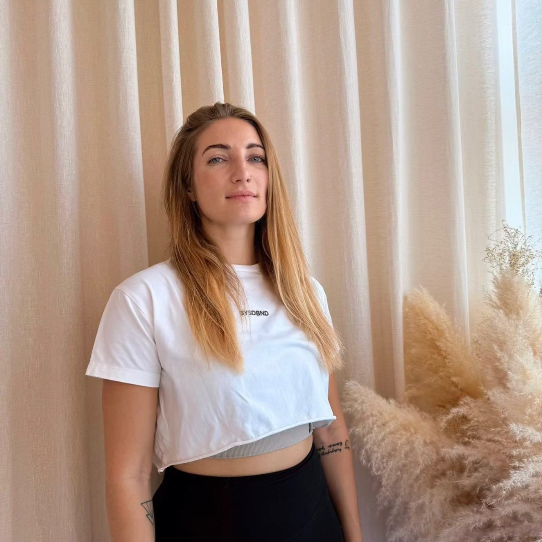 Britta, founder of Reformer For Her, in the studio