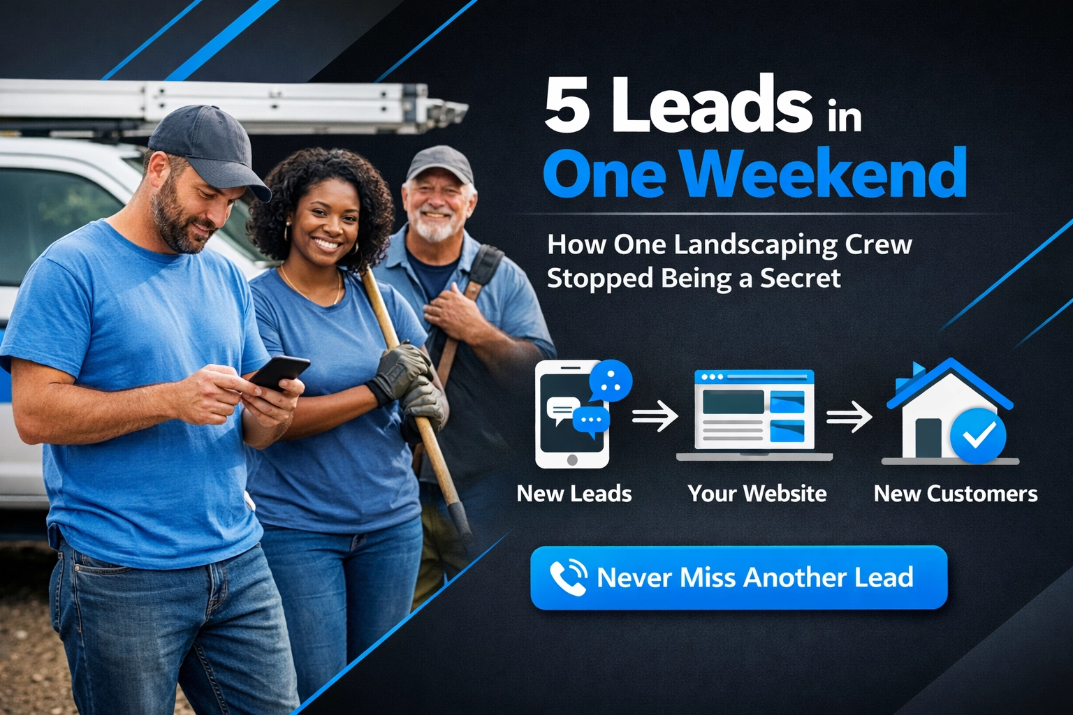 5 Leads in One Weekend: How One Landscaping Crew Stopped Being a Secret