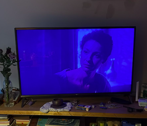 TV Samsung con pantalla negra