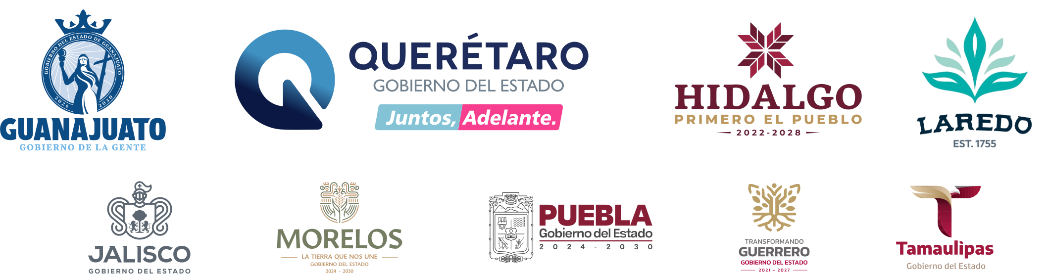 Logos de gobiernos estatales aliados
