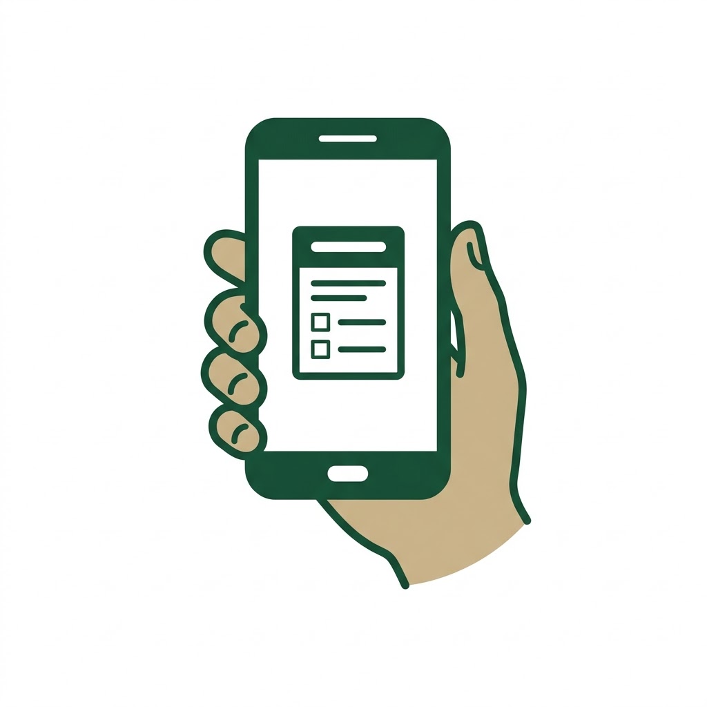 Step 1 icon — Submit your land details