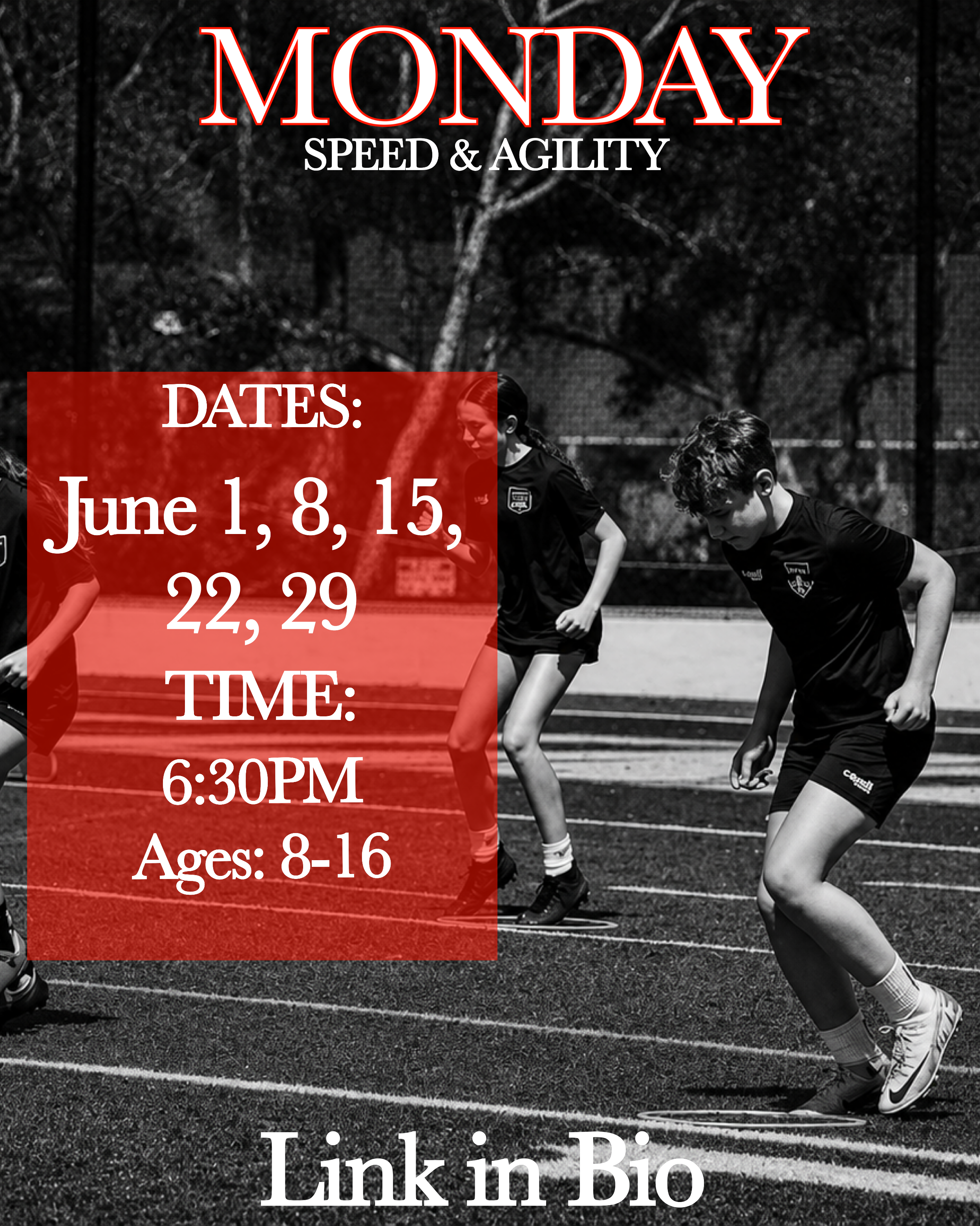 FAST Futbol Friday Skills and Finishing Group — June 5, 12, 19 — 5 PM for ages 8-12 and 6 PM for ages 11-16