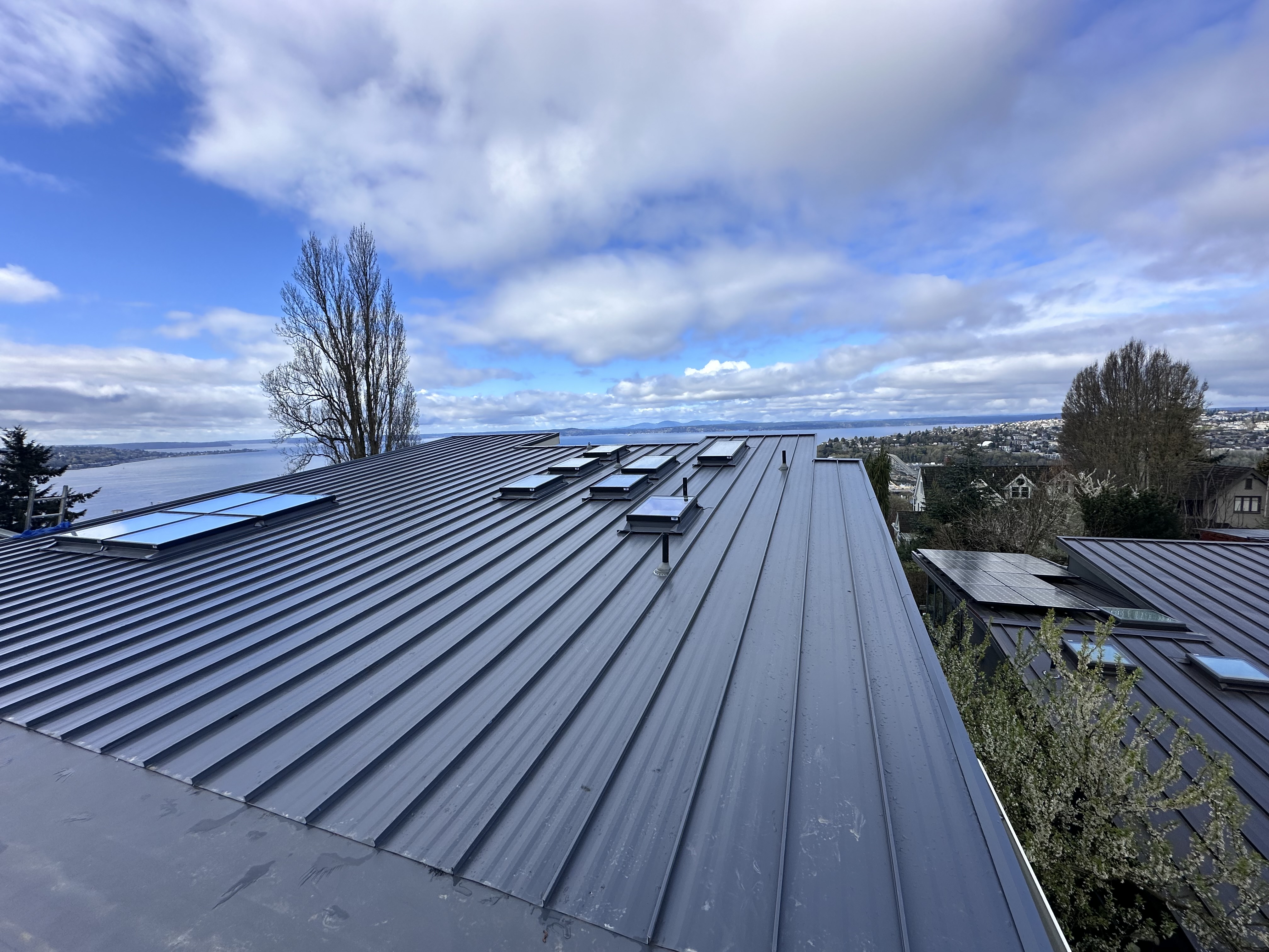 Standing seam metal roof installed by BSR