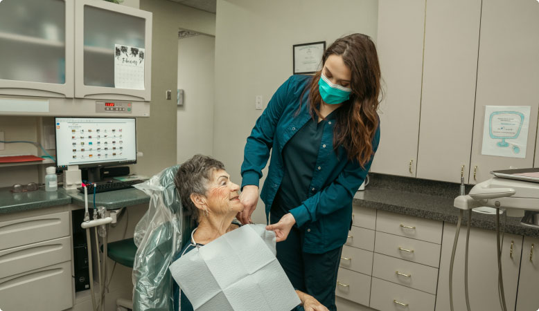 Man holding toothbrush