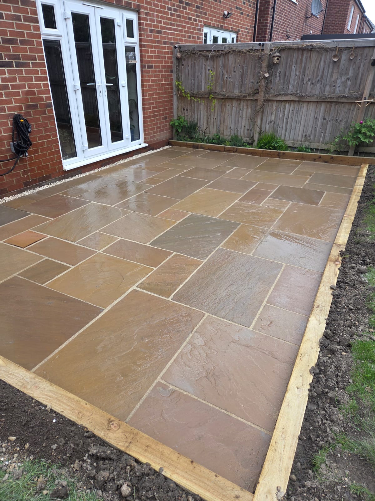 Patio and outdoor improvement project by HD Paving and Driveways