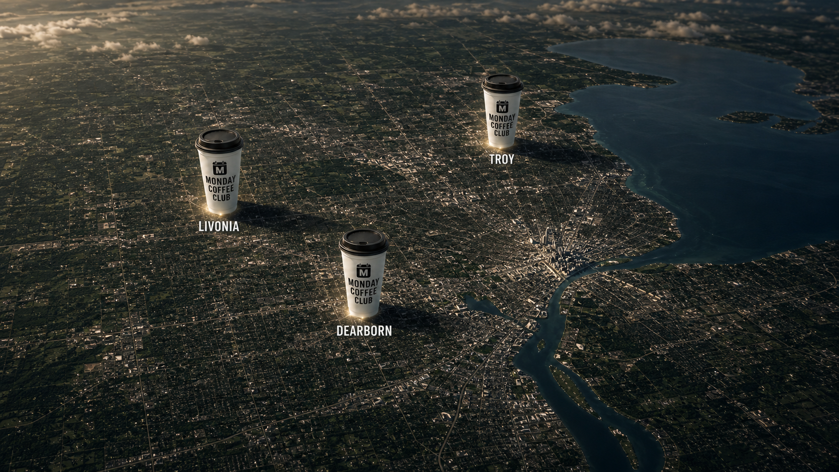 Monday Coffee Club locations across Michigan