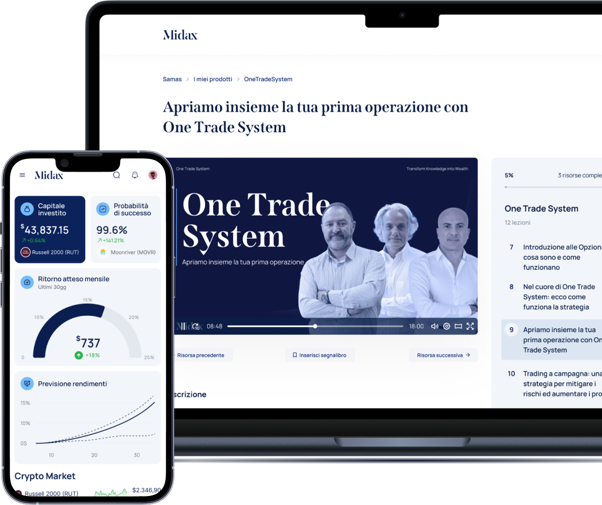 One Trade System Mockup