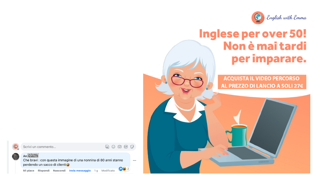 Creatività English with Emma - Esempio di contenuto che genera engagement