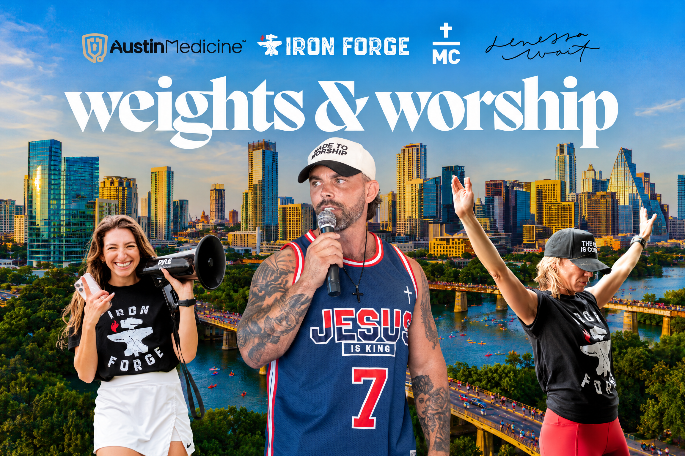 Nathan Mansfield speaking at Weights & Worship