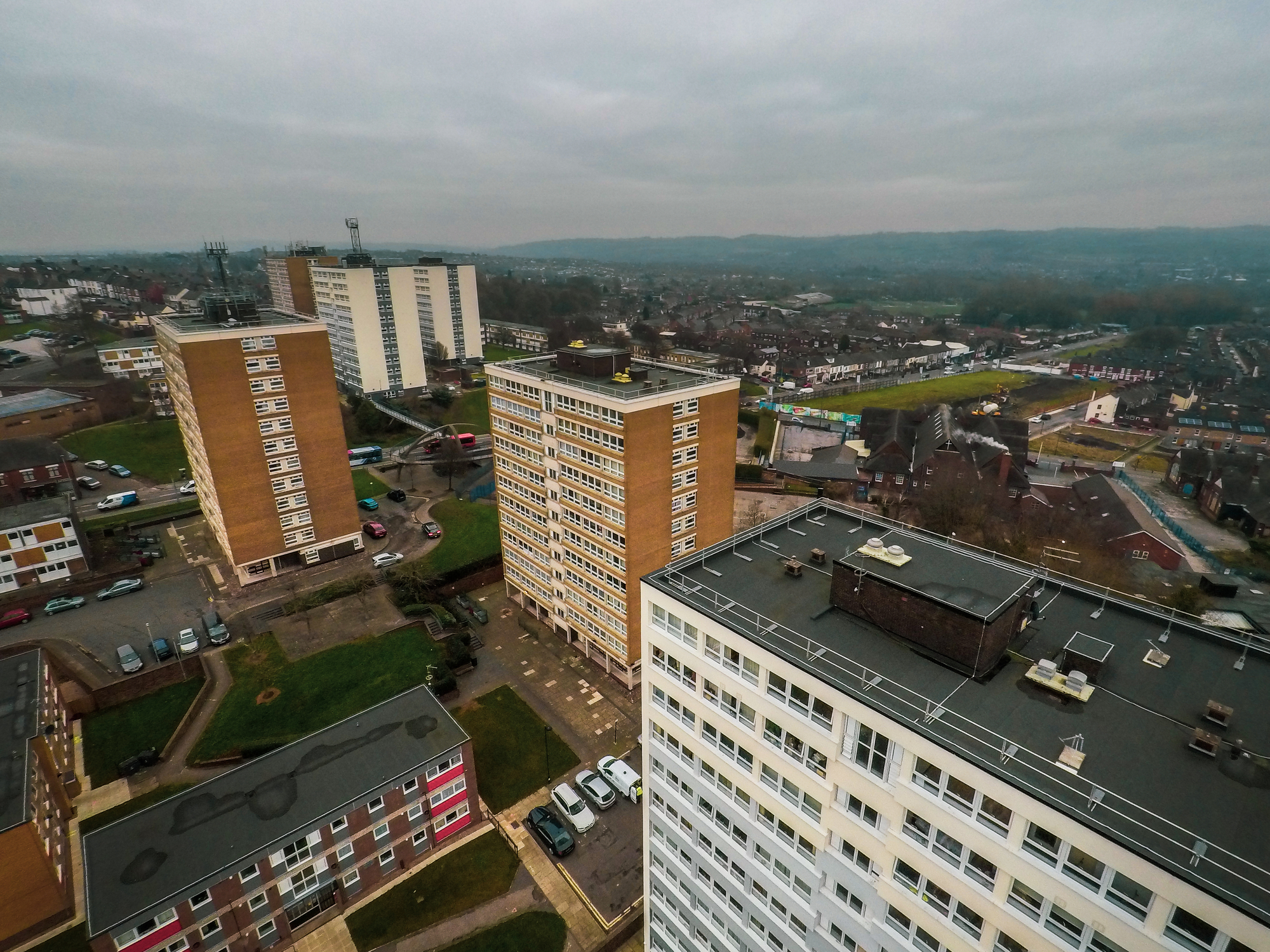 A block of flats in the UK