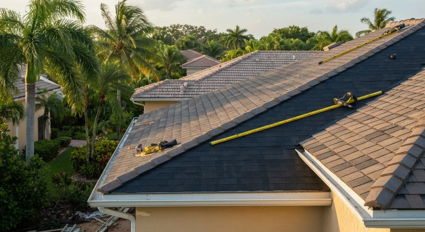 Storm damage roof repair