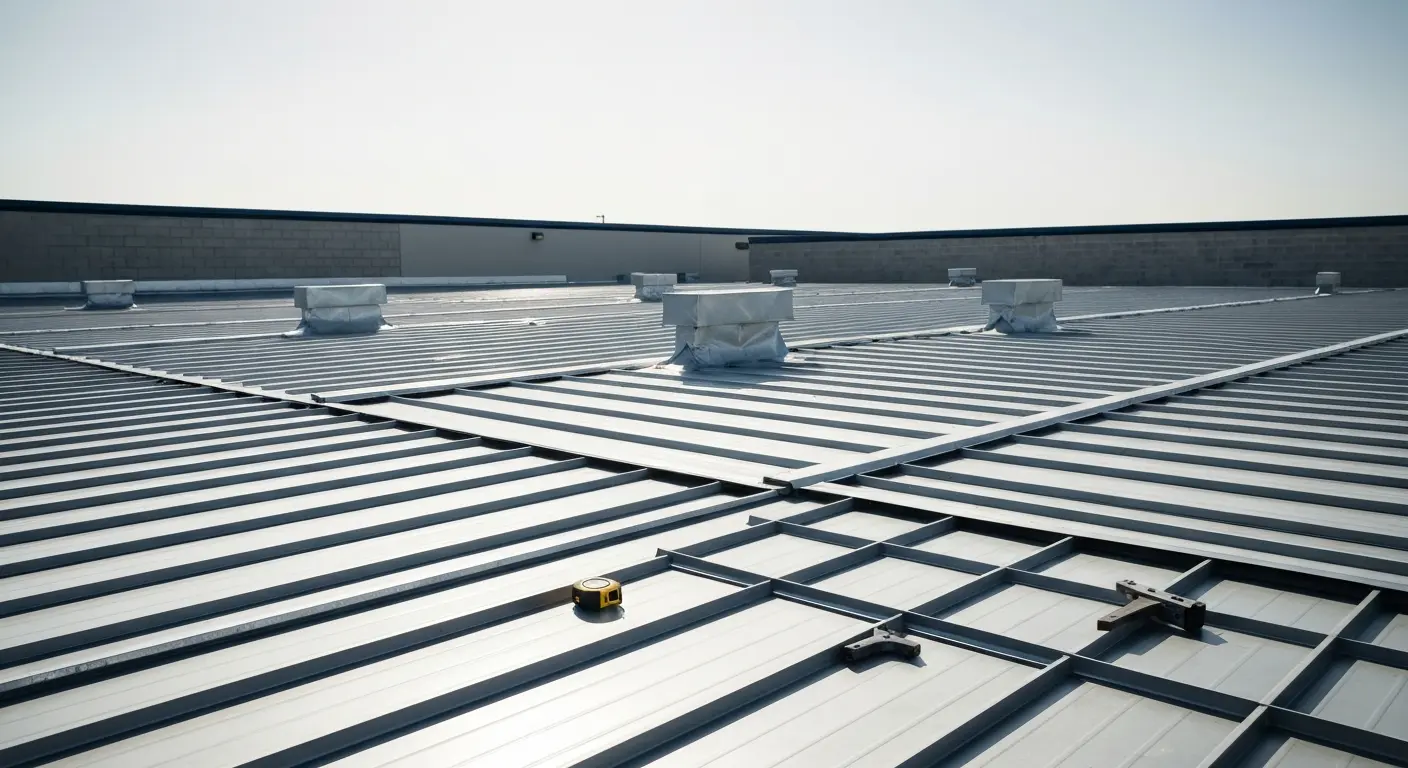 Commercial metal roof project