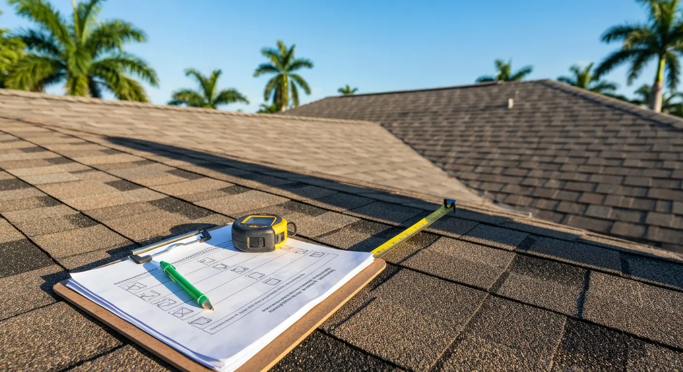 Professional roof inspection