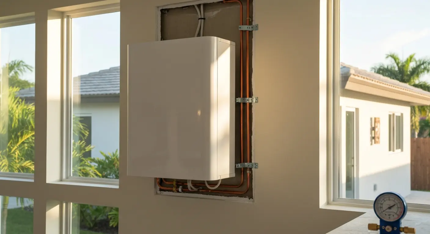 Ductless mini-split installation