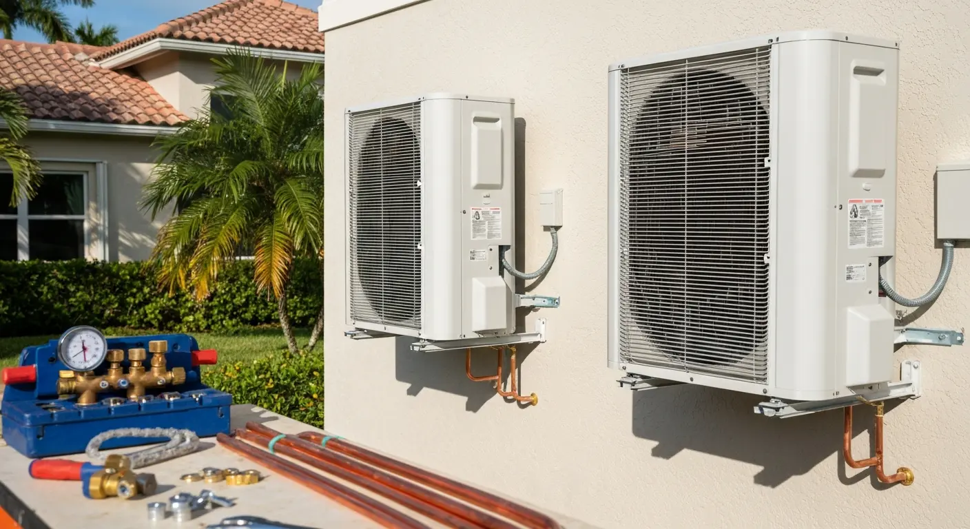 Residential AC installation project