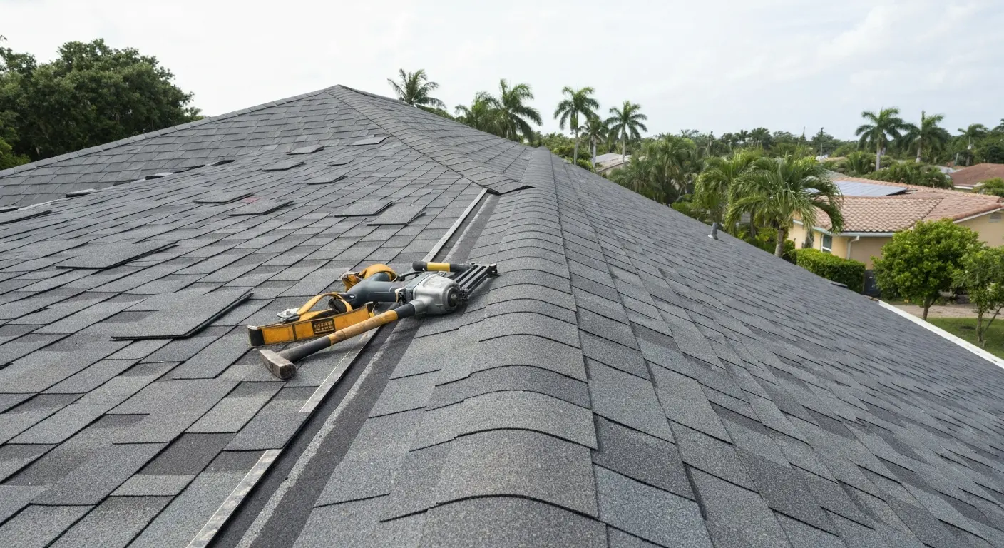 Shingle roof installation