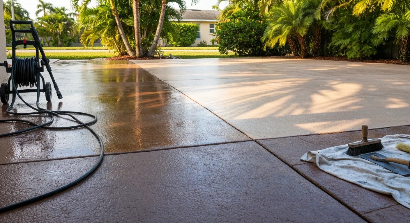 Concrete and masonry coating