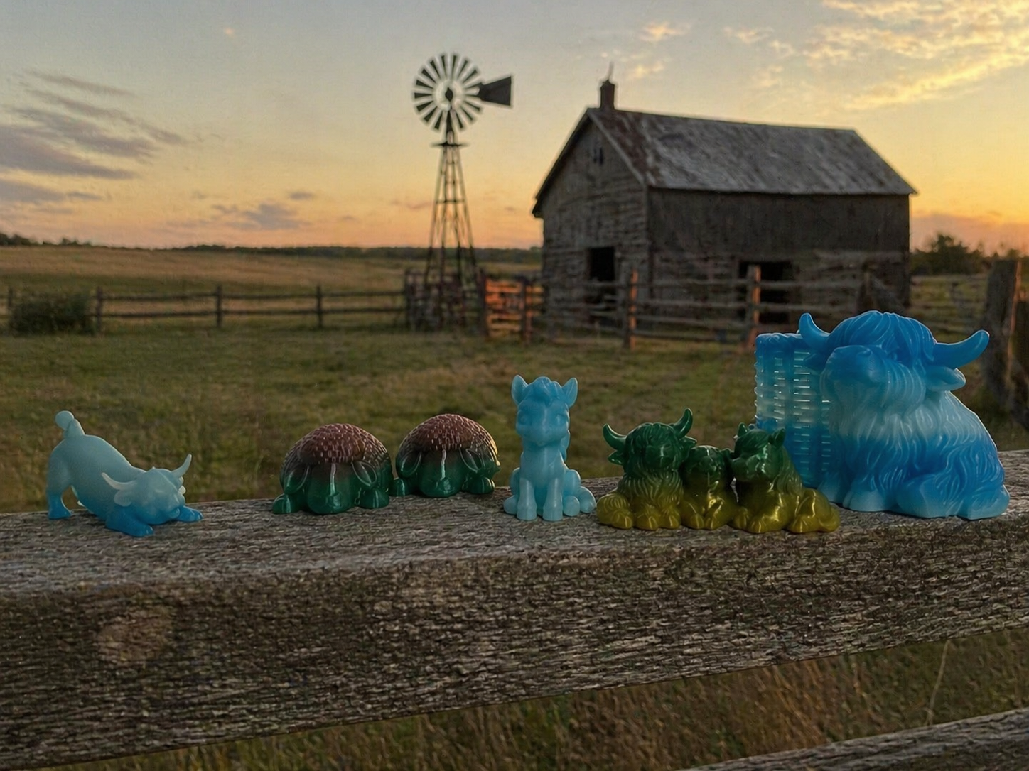 3D printed model in a natural outdoor setting