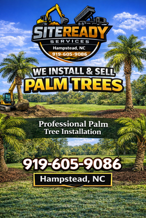 Site Ready Services palm tree sales and installation