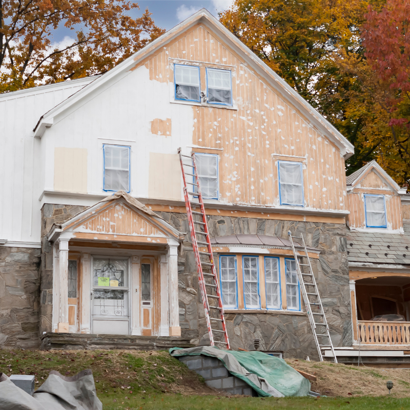 Exterior painting of a Memphis home