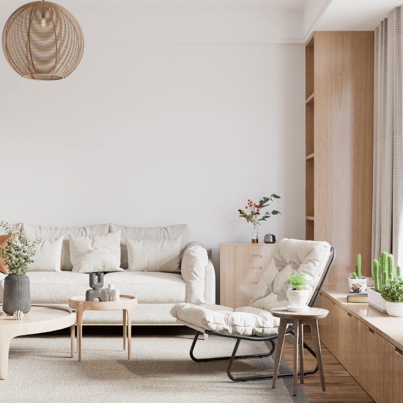 Interior painting of a bright Memphis living room