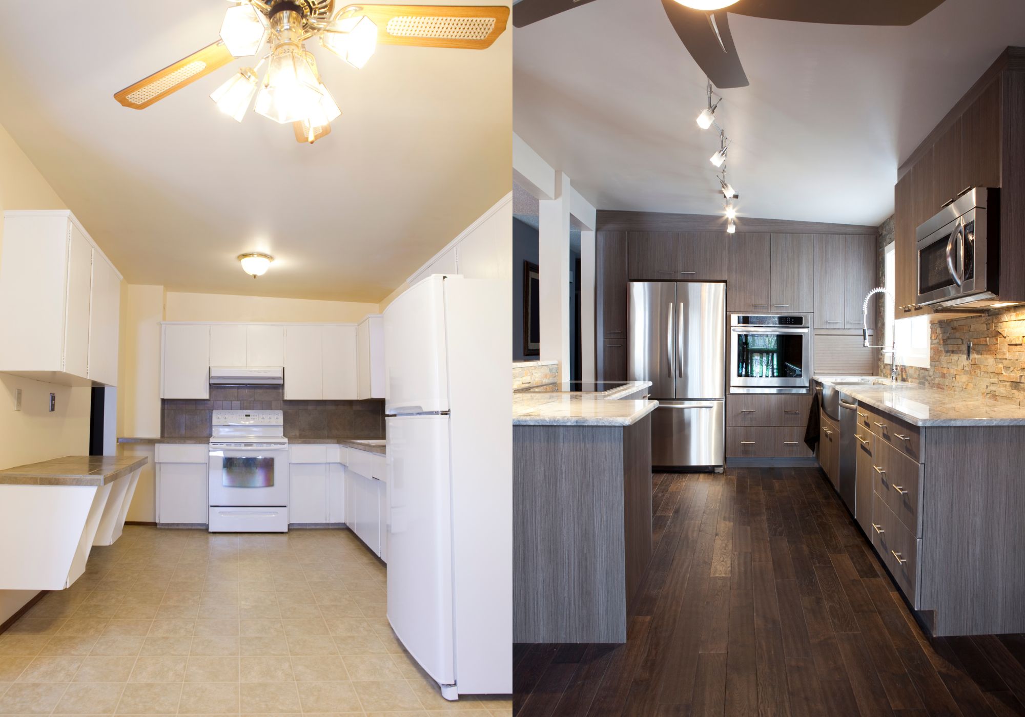 Finished kitchen remodel by a Memphis remodeling contractor