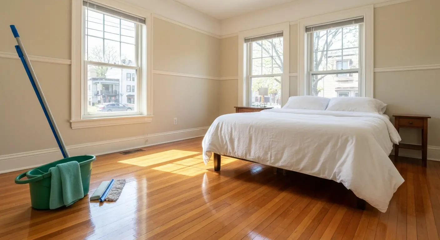 Rental property after deep cleaning