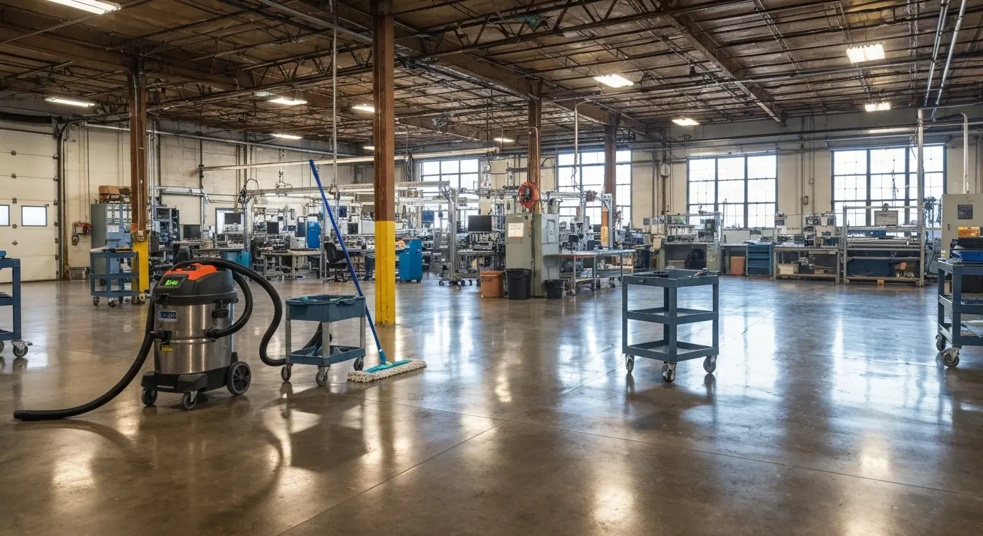 Manufacturing facility cleaning services