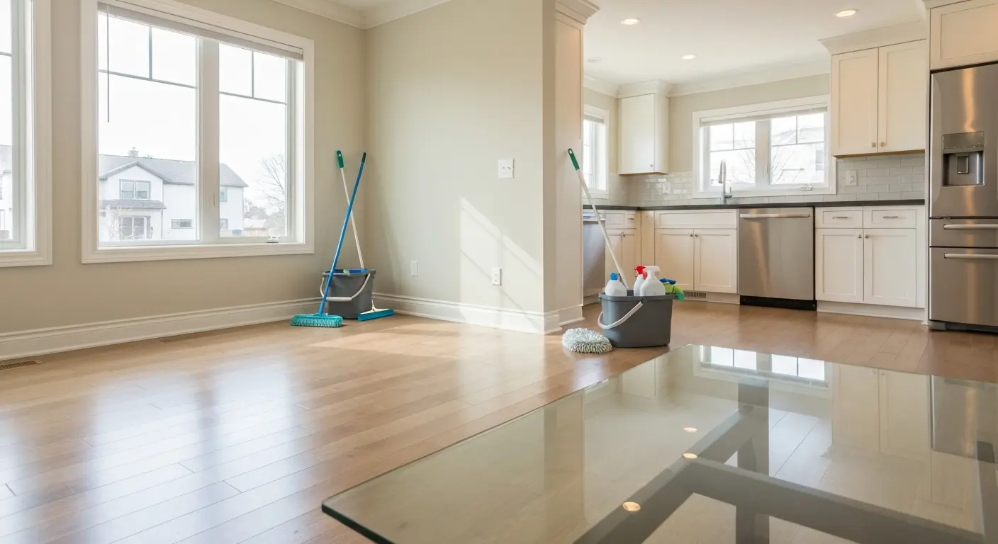 Deep cleaning apartment