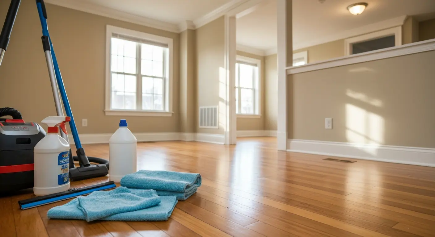 Deep cleaning apartment