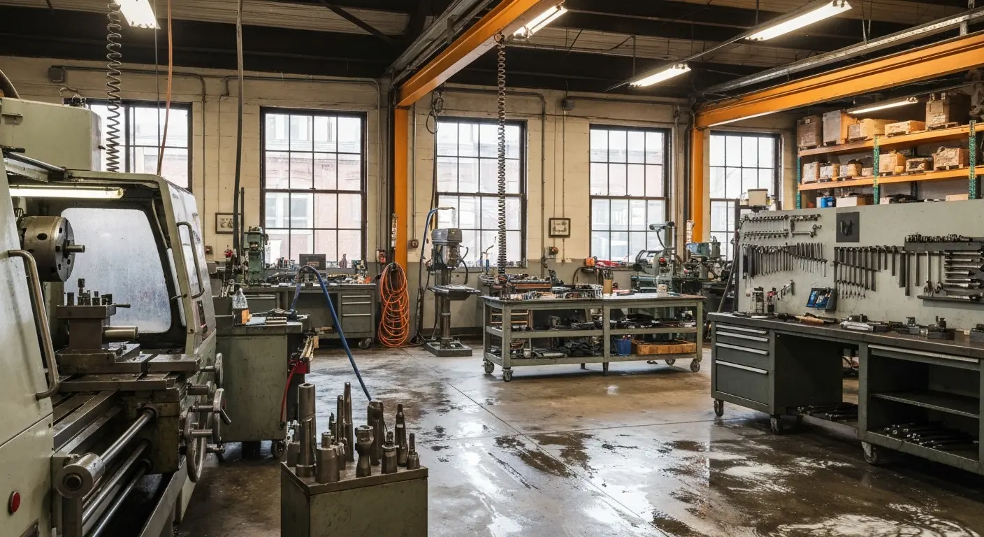 Machine shop deep cleaning