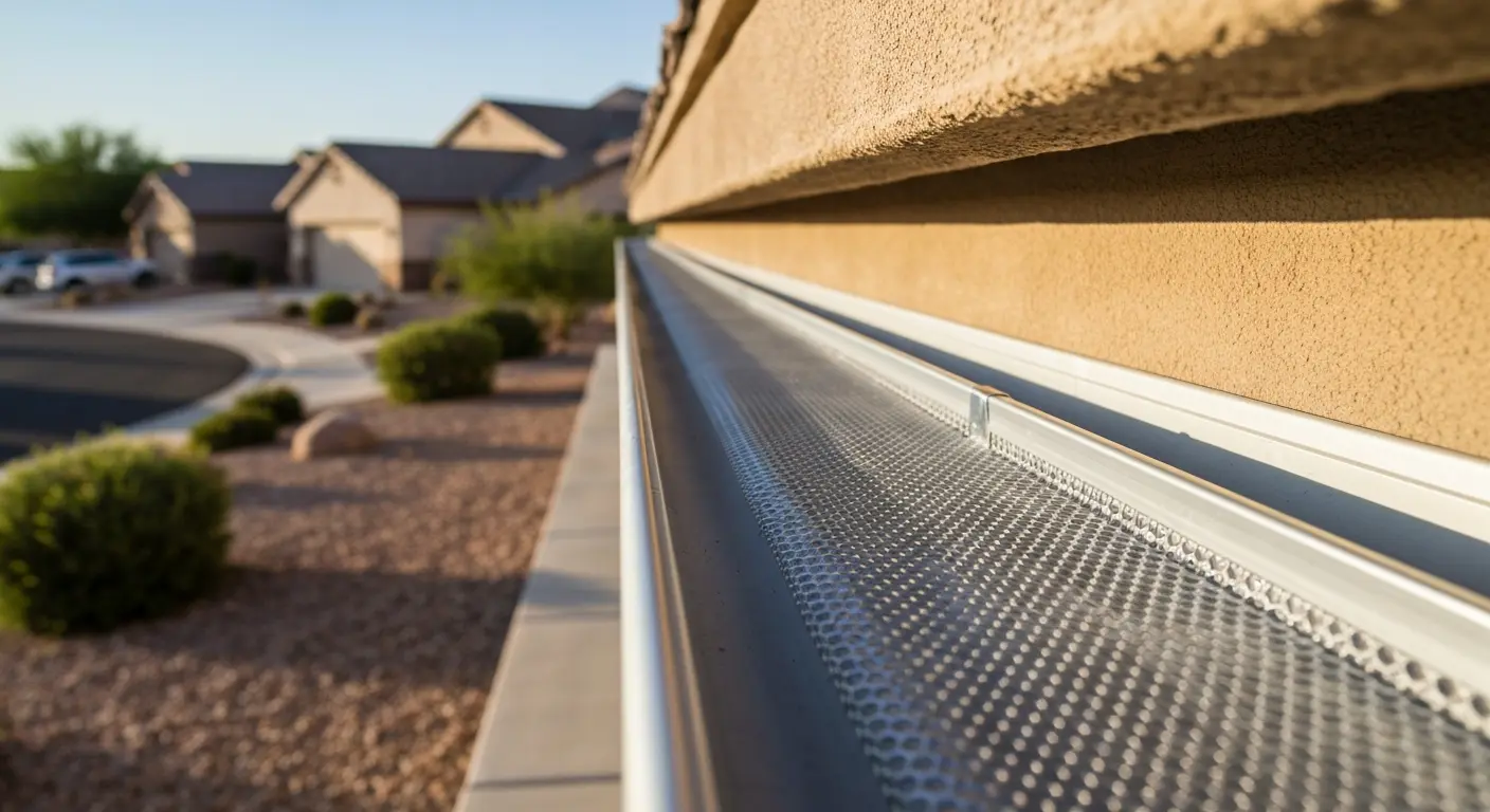 Perforated screen gutter guard