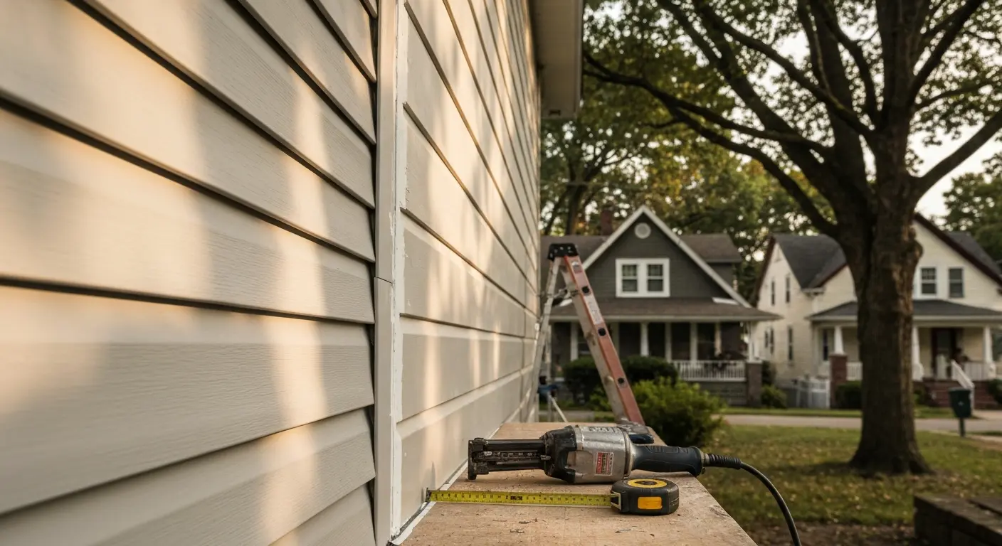 Siding repair work