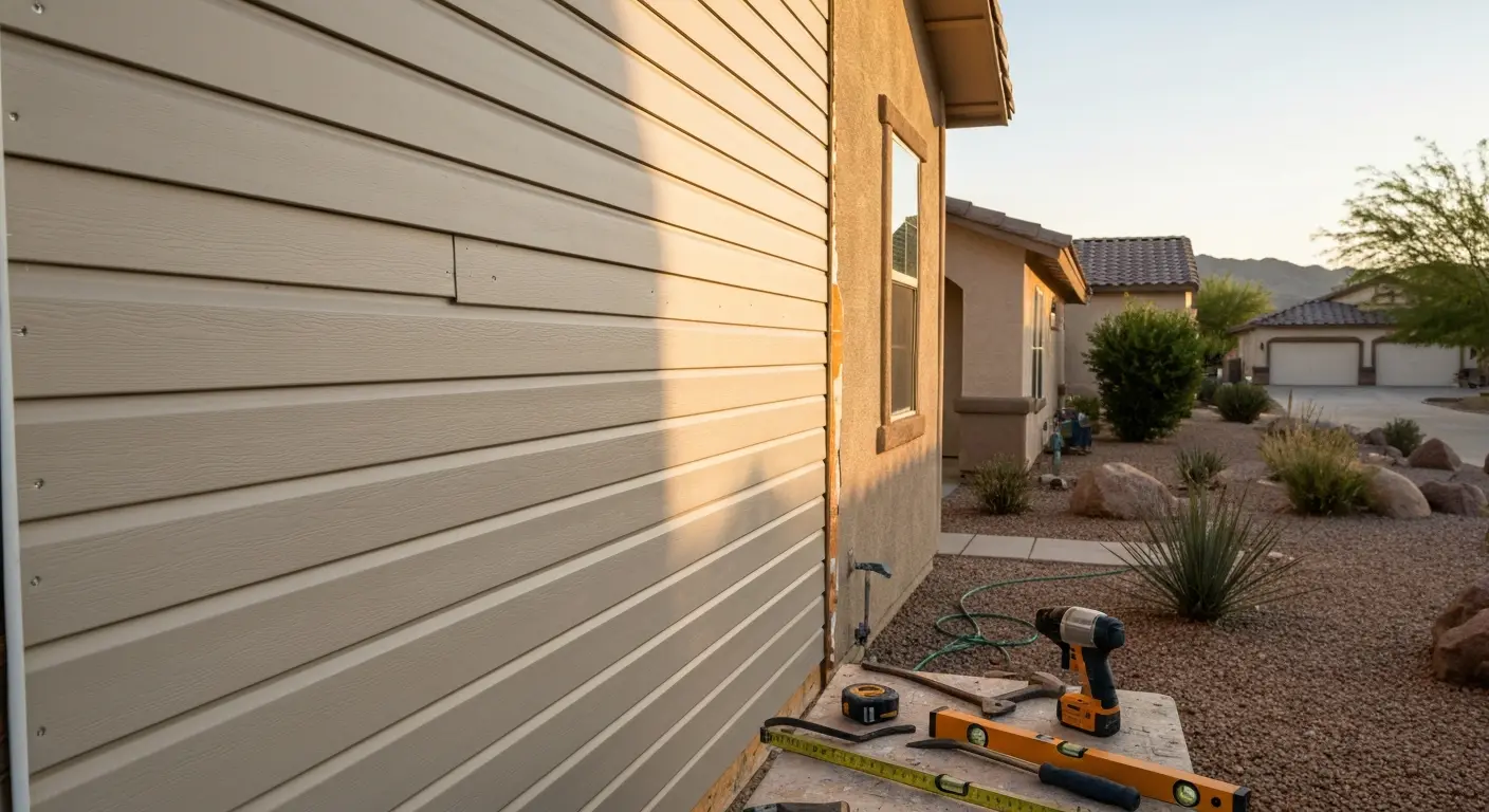 Siding repair work