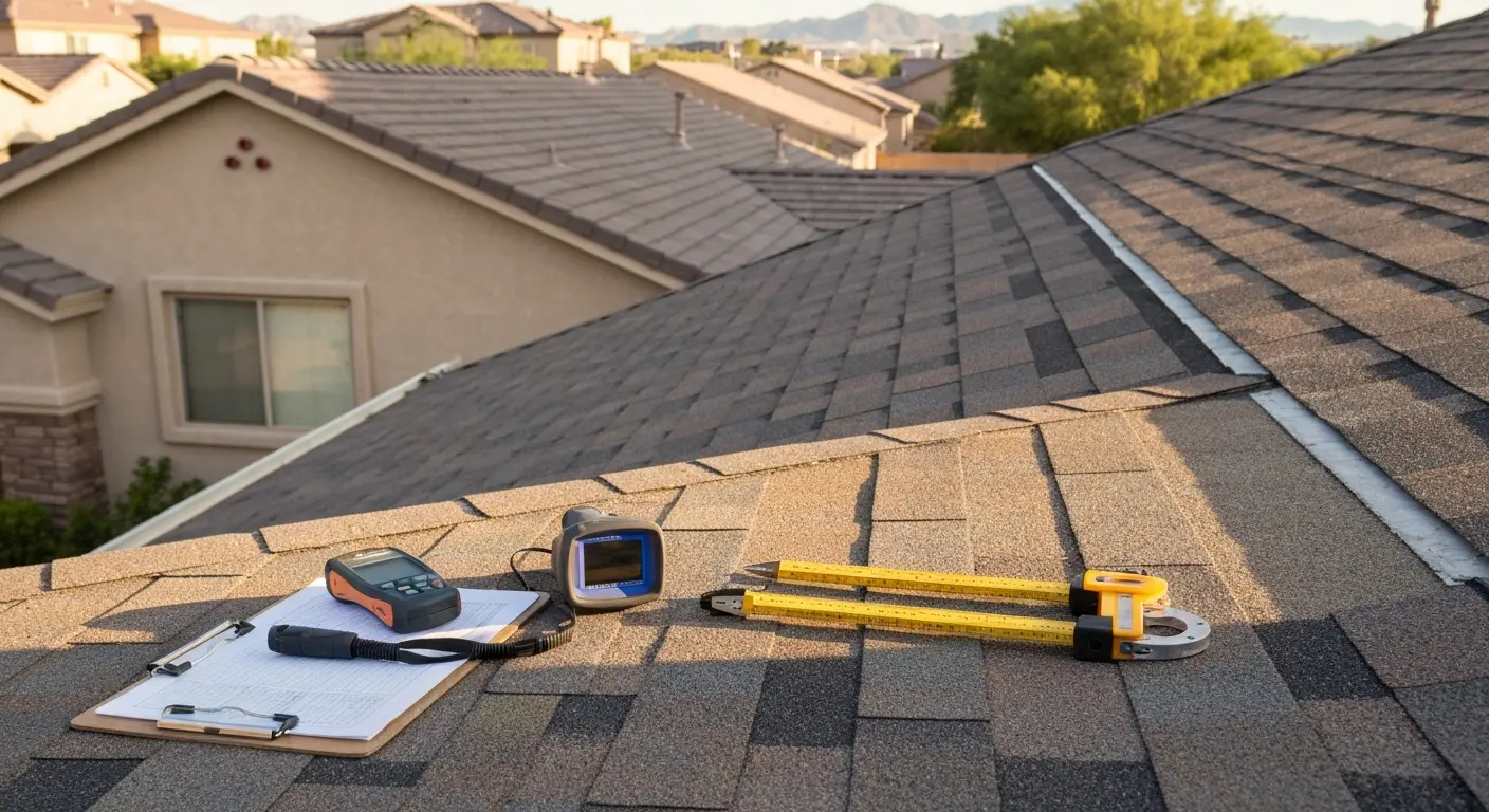 Home roof inspection