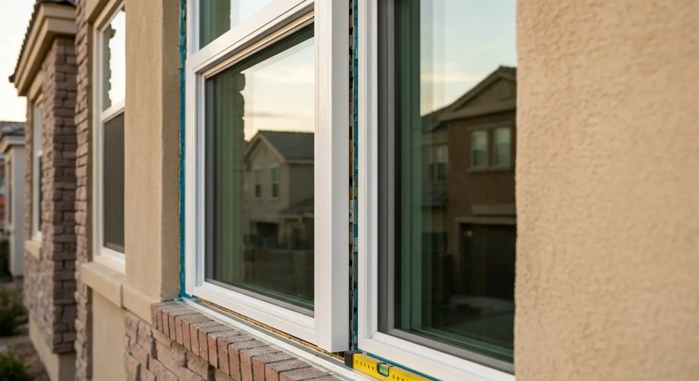 Vinyl window installation