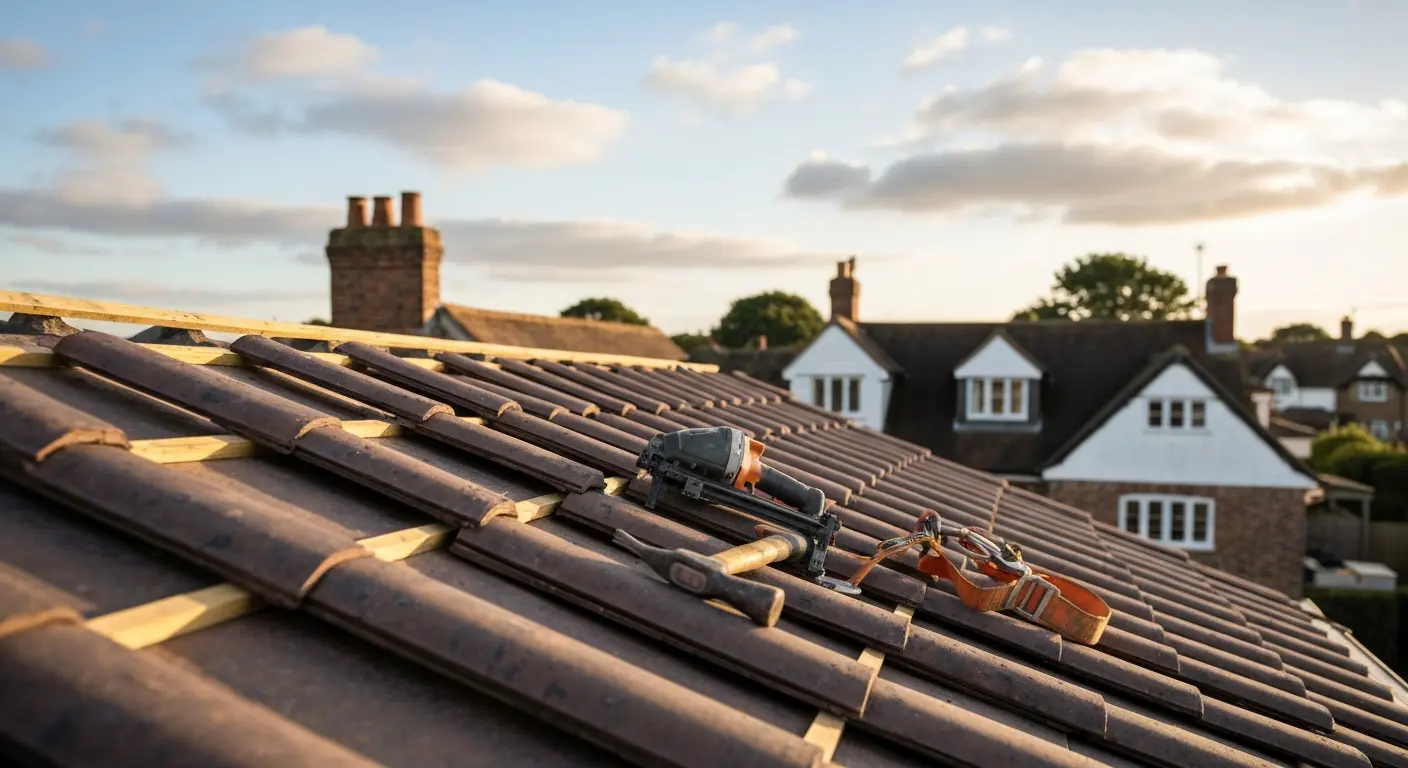 Roof repair work