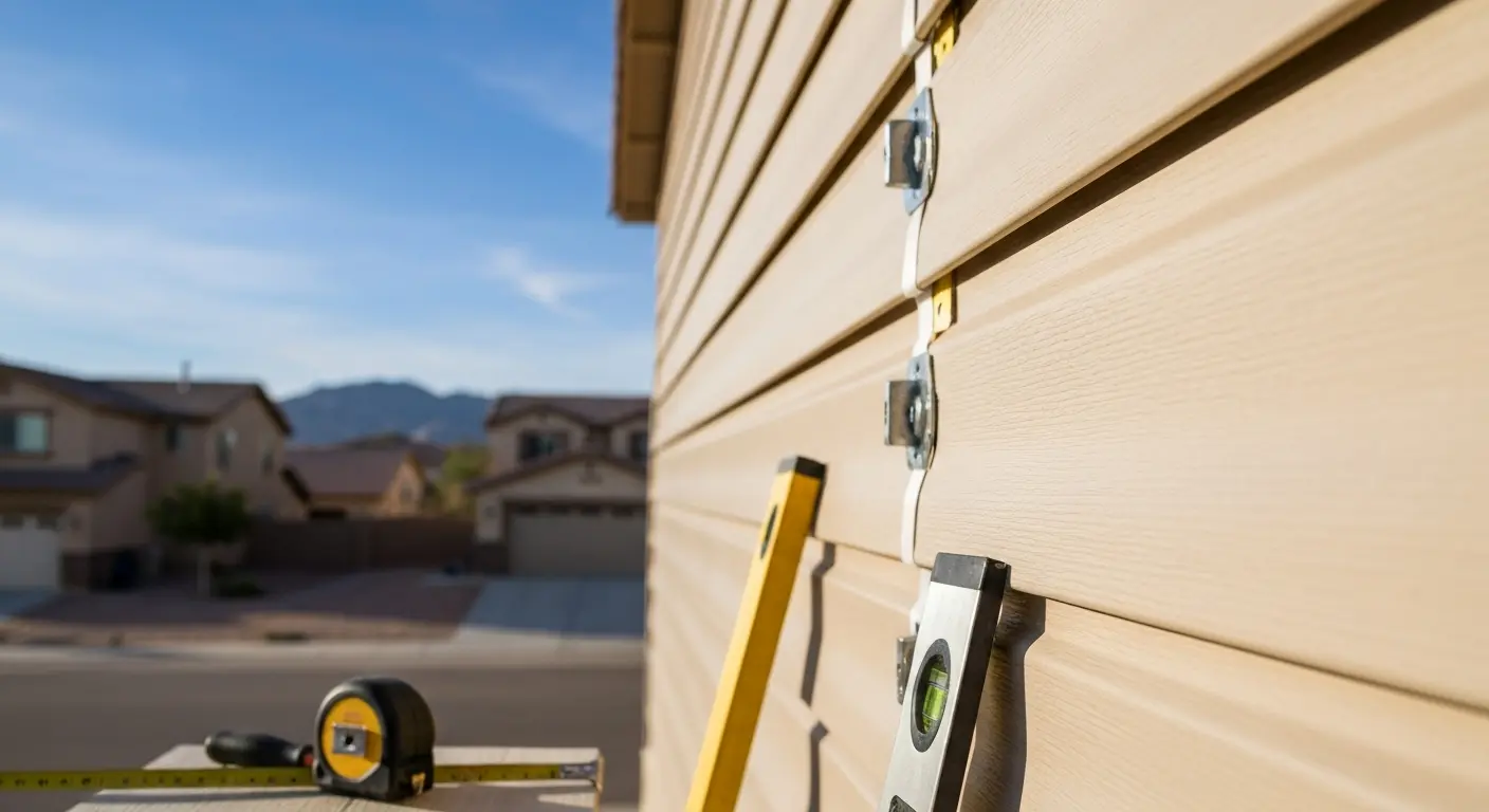Siding repair work