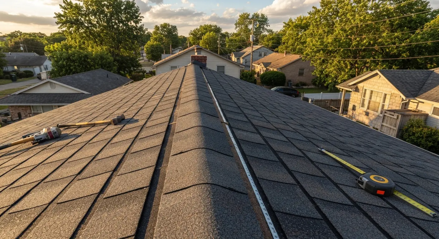 New roof installation