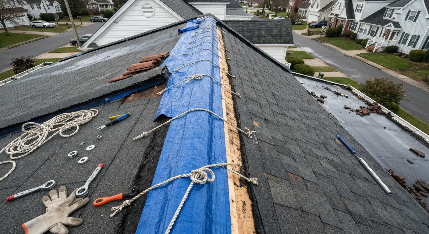Storm damage repair