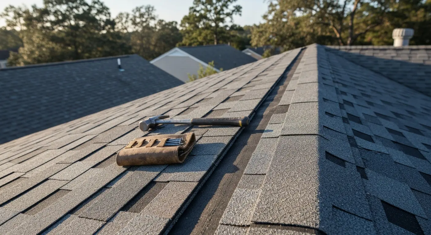 Roof repair project