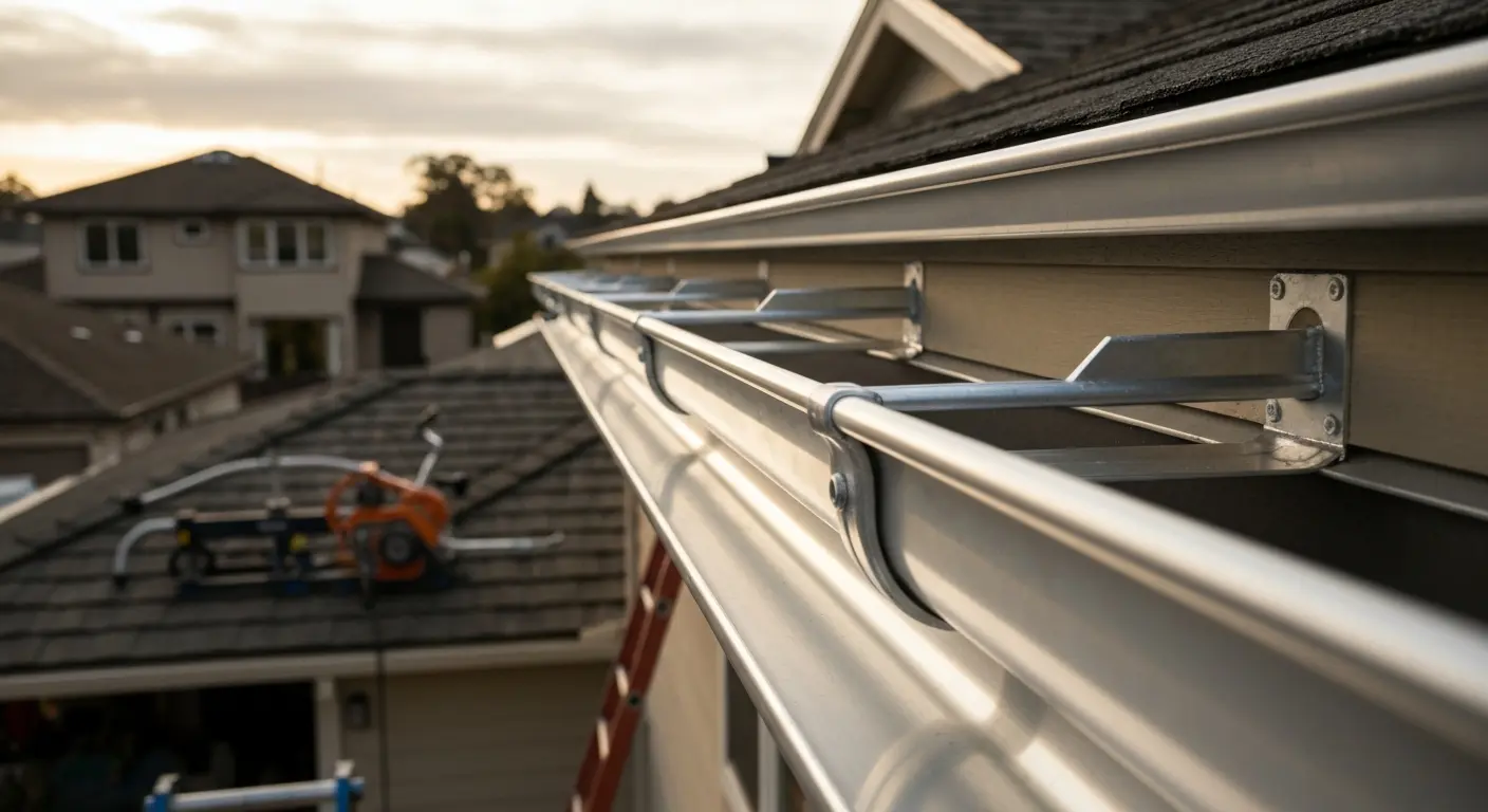 Custom gutter installation