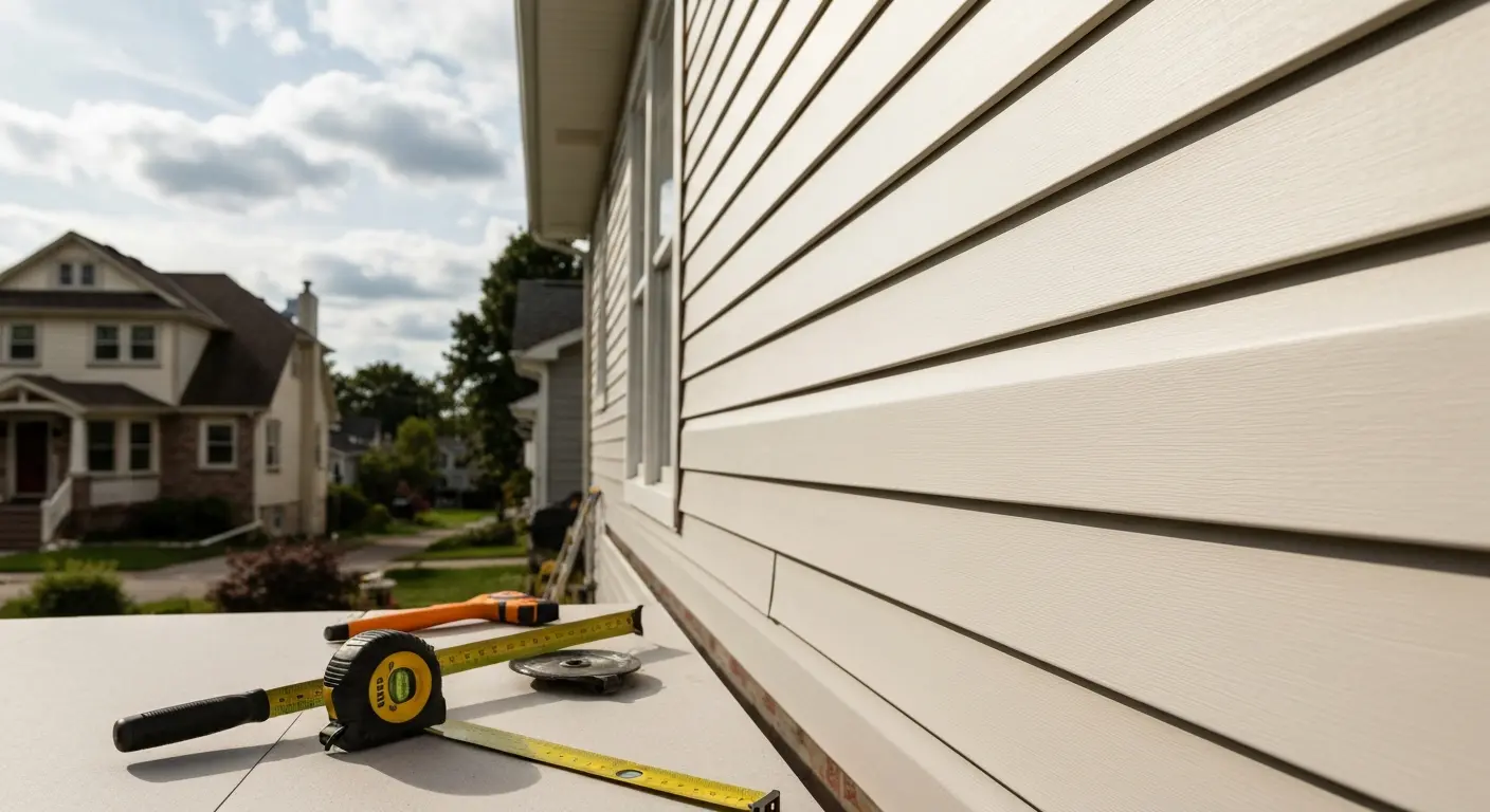 Siding replacement work