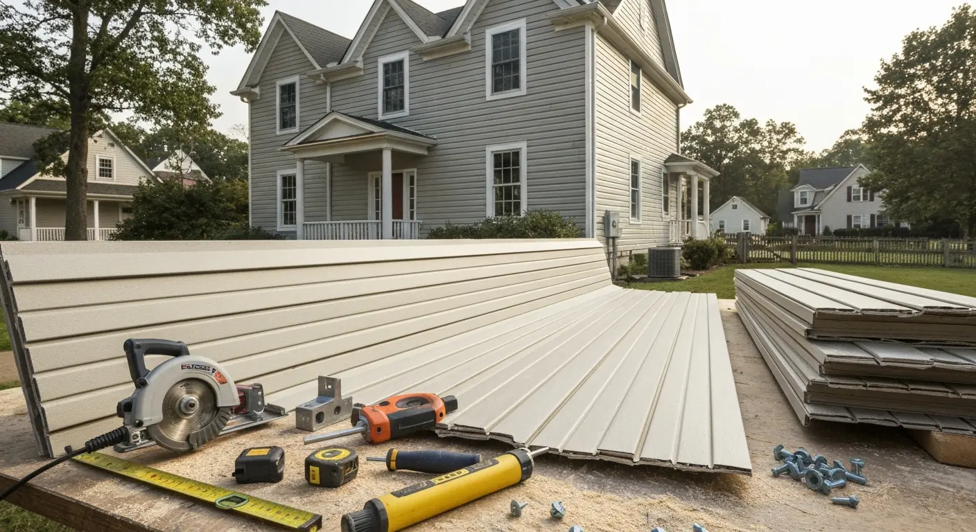 Fiber cement siding installation
