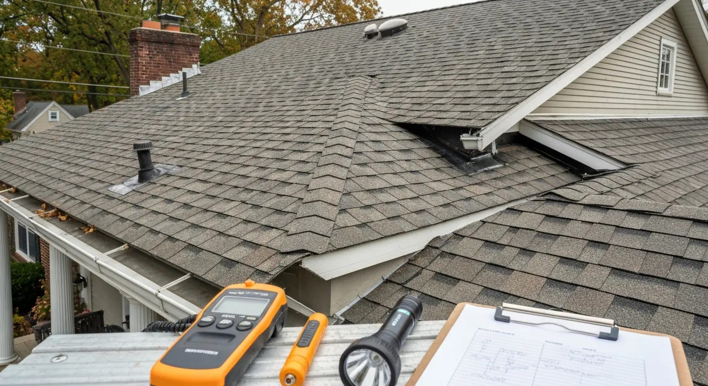 Professional roof inspection